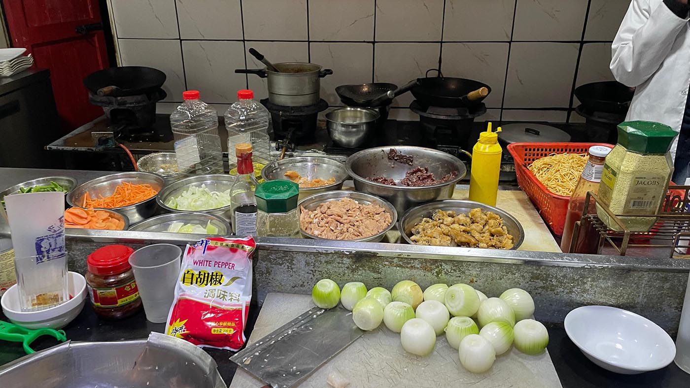 During the inspection, authorities seized various food items and ingredients from the kitchen after determining that some of the products were not fit for consumption. 